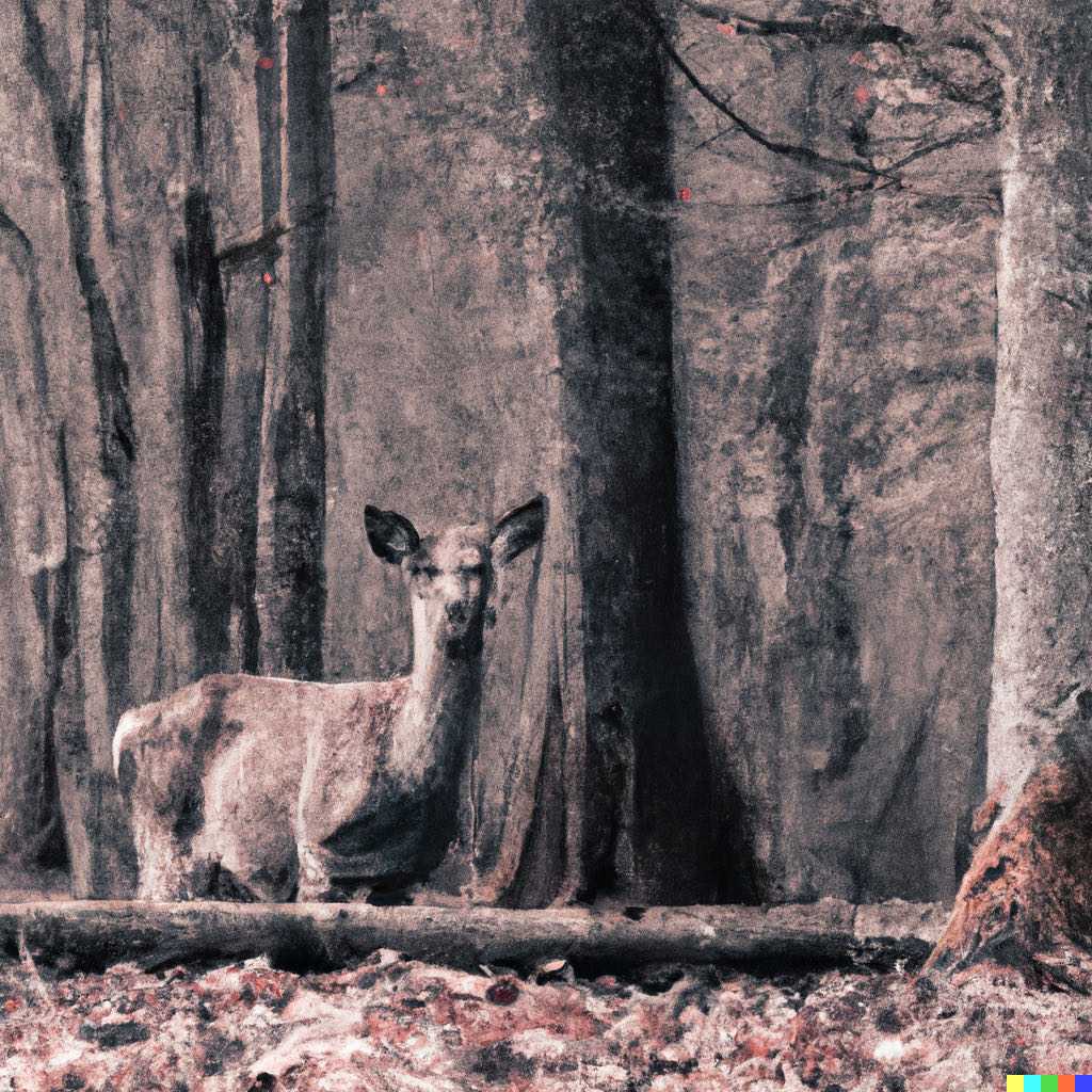 Dear Deer, in the Deep of the WoodsAlbumn Art